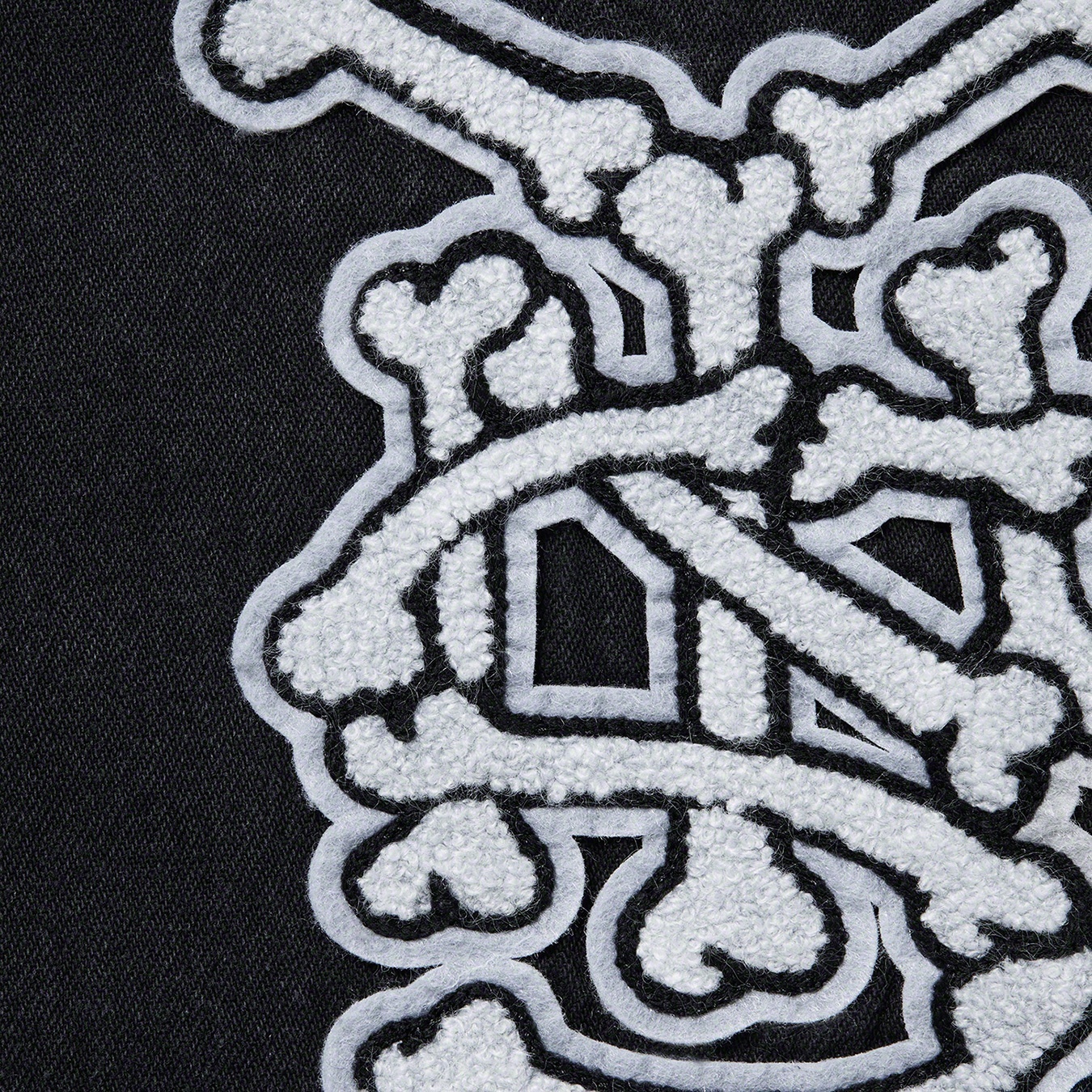 Patches Denim Baseball Jersey view 5